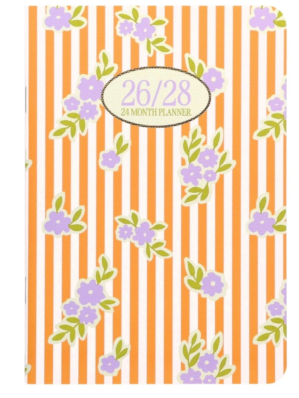 Pen+Gear 24-Month Striped Floral Jul 2026 - Jun 2028 Monthly Pocket Planner
